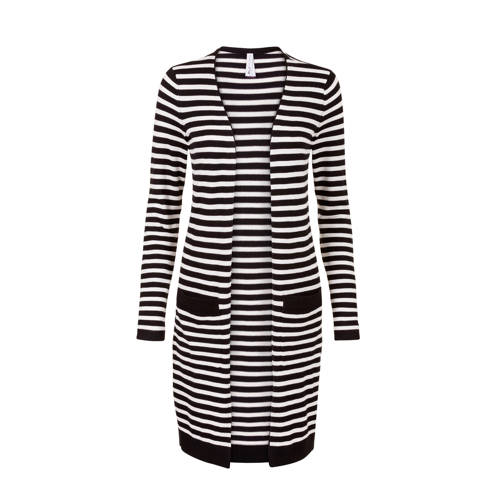 Miss Etam Regulier Gestreept Vest Zwart miss etam kopen in de aanbieding