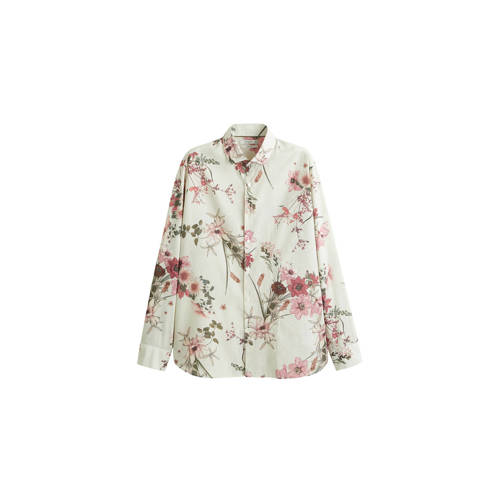 Mango Man Slim Fit Overhemd Met Print Beige mango man kopen in de aanbieding Mango Man Slim Fit Overhemd Met Print Beige mango man kopen in de aanbieding