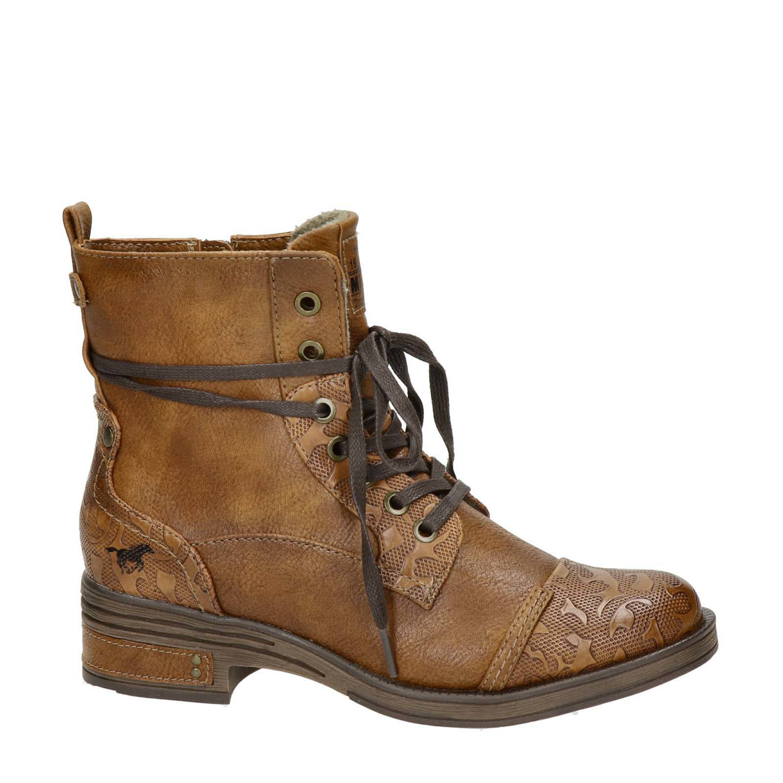 Mustang veterboots cognac | wehkamp