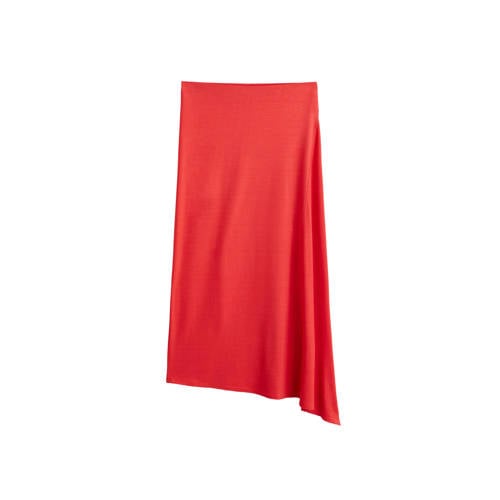 Mango Asymmetrische A Lijn Rok Rood mango kopen in de aanbieding