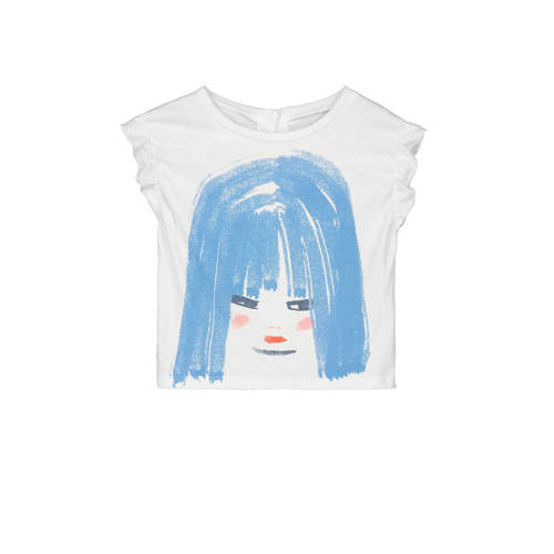 Fred Ginger T Shirt Lin Met Printopdruk Wit fred ginger kopen in de aanbieding