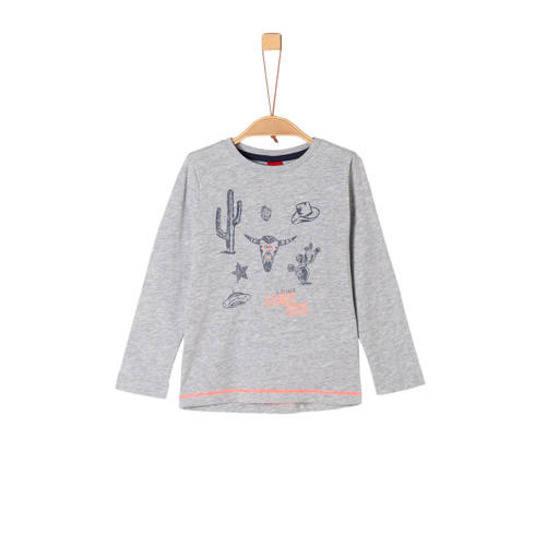 Soliver Longsleeve Met Printopdruk Grijs soliver kopen in de aanbieding Soliver Longsleeve Met Printopdruk Grijs soliver kopen in de aanbieding
