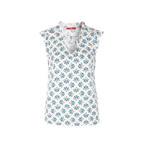 Soliver Top Met All Over Print Ecru soliver kopen in de aanbieding Soliver Top Met All Over Print Ecru soliver kopen in de aanbieding