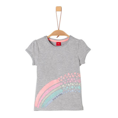 Soliver T Shirt Grijs soliver kopen in de aanbieding