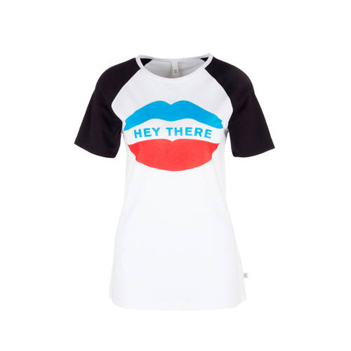 Qs Designed By T Shirt Met Print Op Druk qs designed by kopen in de aanbieding