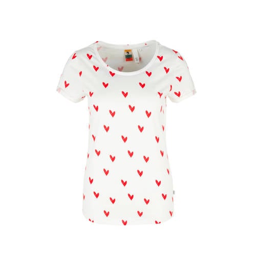 Qs Designed By T Shirt Met Hartjes qs designed by kopen in de aanbieding