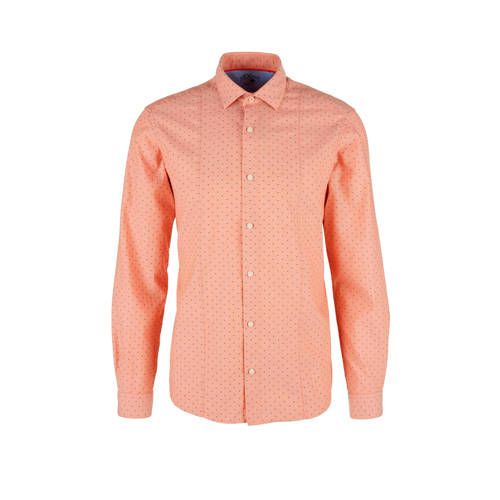 Soliver Regular Fit Overhemd Oranje soliver kopen in de aanbieding