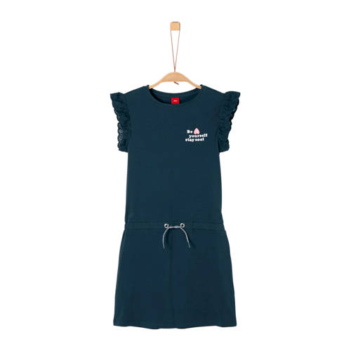 Soliver Jurk Met Borduursel Blauw soliver kopen in de aanbieding