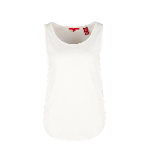 Soliver Mouwloze Top Wit soliver kopen in de aanbieding