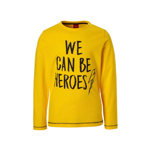 Soliver Longsleeve Met Tekst Geel soliver kopen in de aanbieding Soliver Longsleeve Met Tekst Geel soliver kopen in de aanbieding