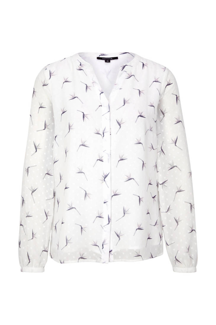 met comma all over print blouse SZWYqnTF