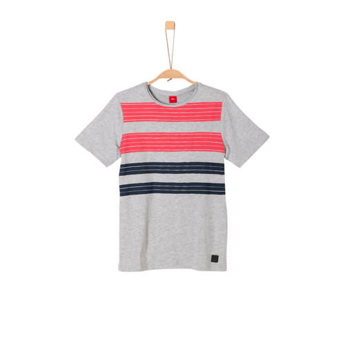 Soliver T Shirt Met Strepen Grijs soliver kopen in de aanbieding