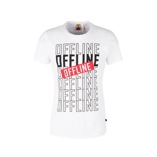 Qs Designed By T Shirt Met Tekst Wit qs designed by kopen in de aanbieding Qs Designed By T Shirt Met Tekst Wit qs designed by kopen in de aanbieding