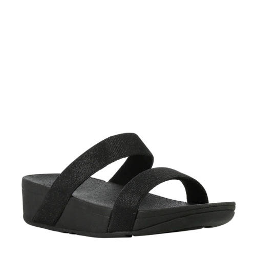 Fitflop Tm Lottie Glitzy Slide Slippers Zwart fitflop tm kopen in de aanbieding