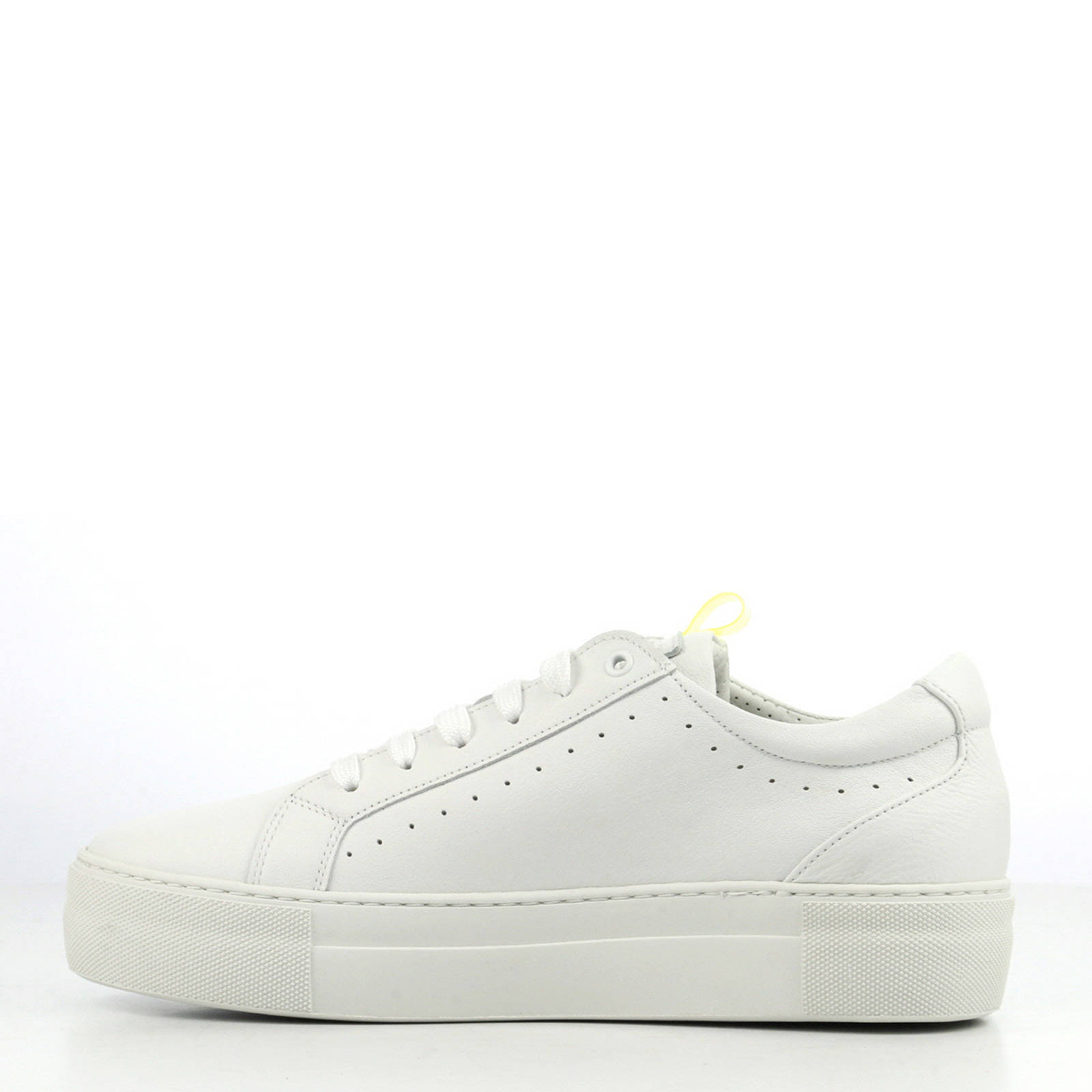 Rag Wit Leren Sneakers Red Plateau mnO80yvNw