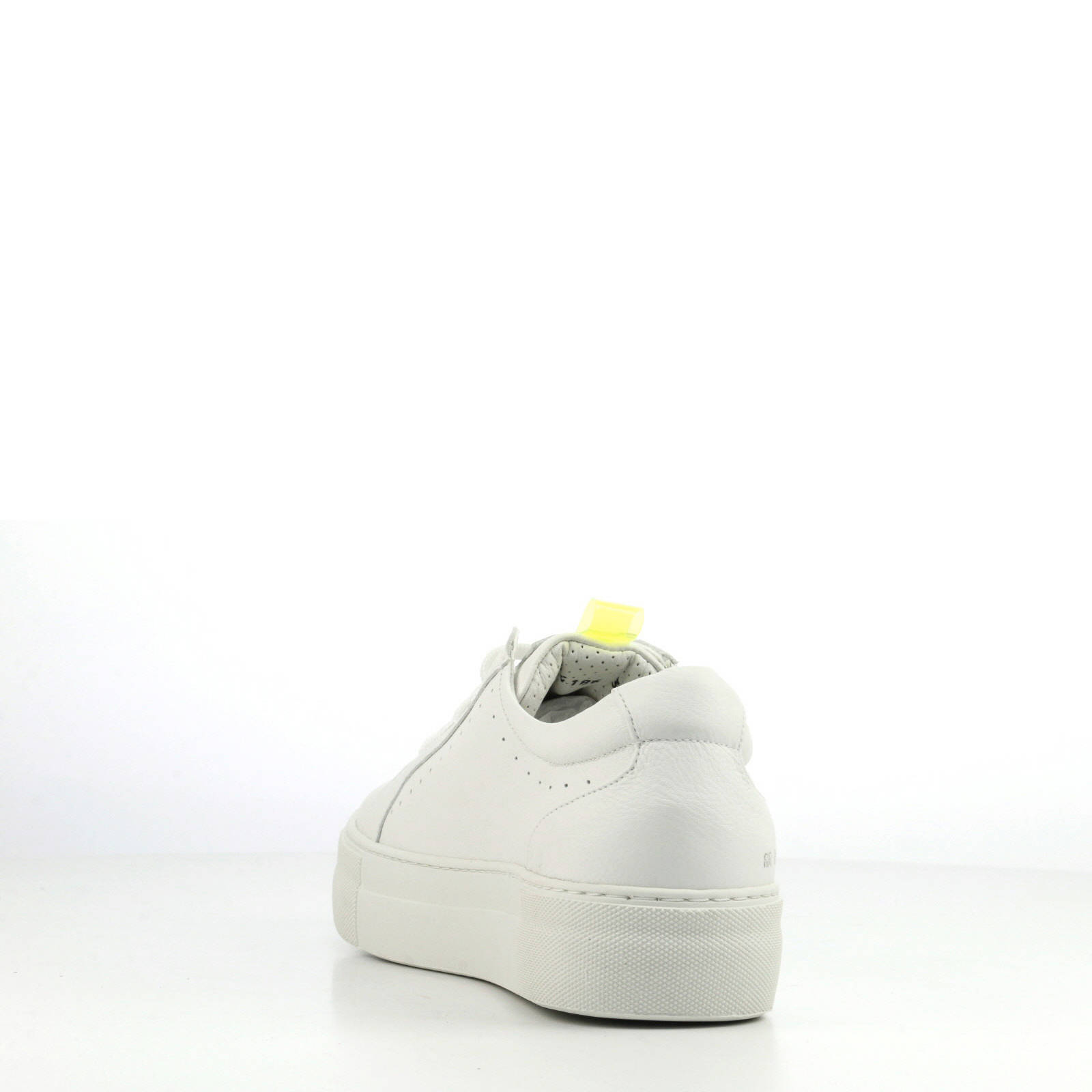 Rag Wit Leren Sneakers Red Plateau mnO80yvNw