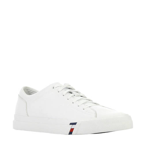 Tommy Hilfiger Corporate Leren Sneakers Wit tommy hilfiger kopen in de aanbieding Tommy Hilfiger Corporate Leren Sneakers Wit tommy hilfiger kopen in de aanbieding