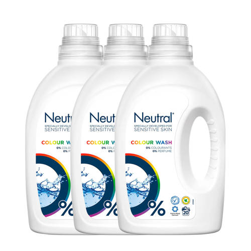 Neutral Wasmiddel Kleur 60 Wasbeurten Vloeibaar Parfumvrij neutral kopen in de aanbieding