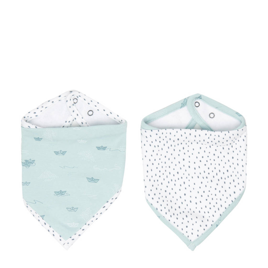 Luma bandana slab paper boats (set van 2), Groen