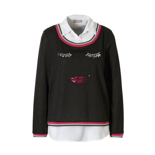 Ca Canda Trui Met Blouse ca kopen in de aanbieding Ca Canda Trui Met Blouse ca kopen in de aanbieding