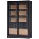 WOOOD WOOOD James Vitrinekast - Grenen - Zwart - 200x125x47