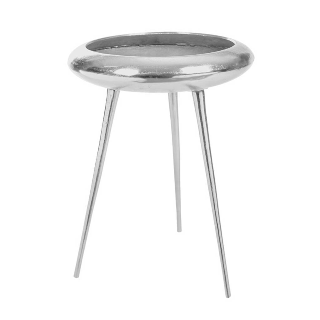 Riverdale bijzettafel Brisbane, Zilverkleurig