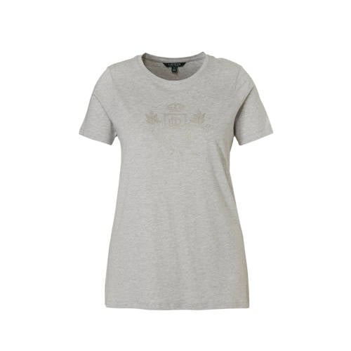 Lauren Woman T Shirt Met Siersteentjes Grijs lauren woman kopen in de aanbieding Lauren Woman T Shirt Met Siersteentjes Grijs lauren woman kopen in de aanbieding
