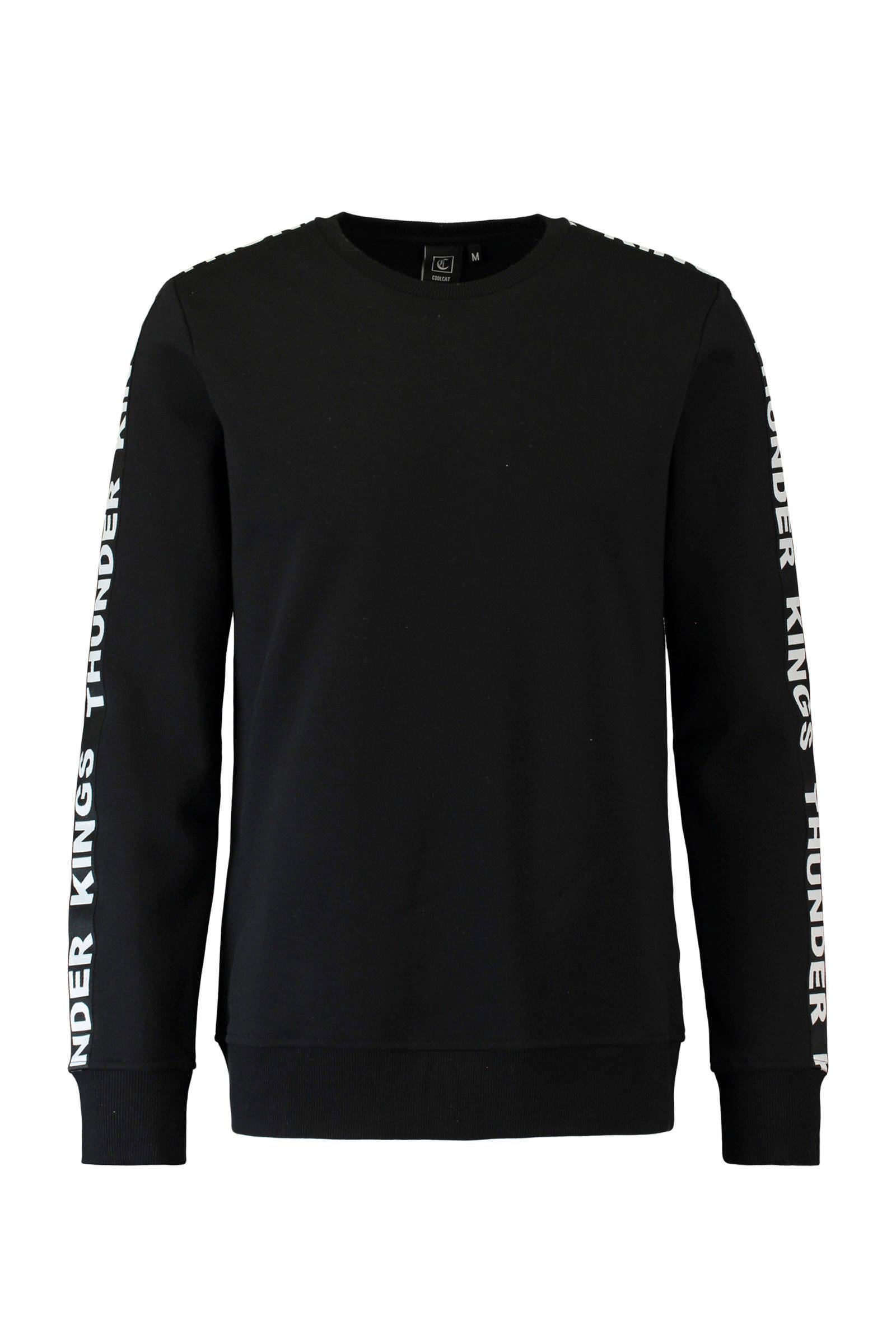 CoolCat sweater met contrastbies zwart | wehkamp CoolCat sweater met contrastbies wit | wehkamp