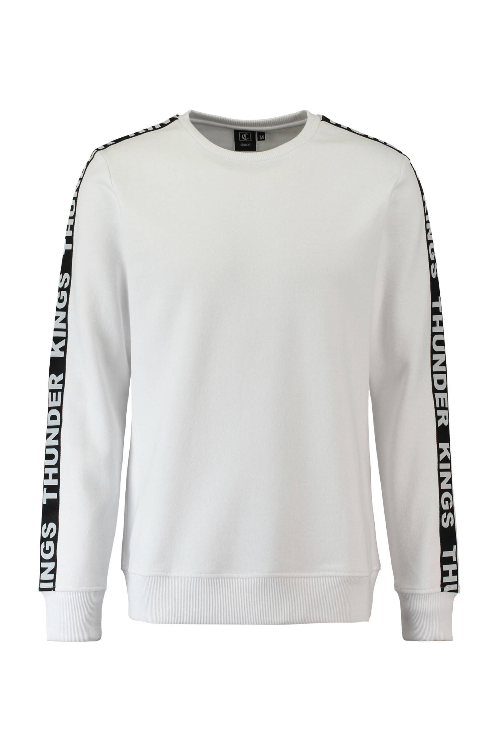 CoolCat sweater met contrastbies wit | wehkamp CoolCat sweater met contrastbies wit | wehkamp