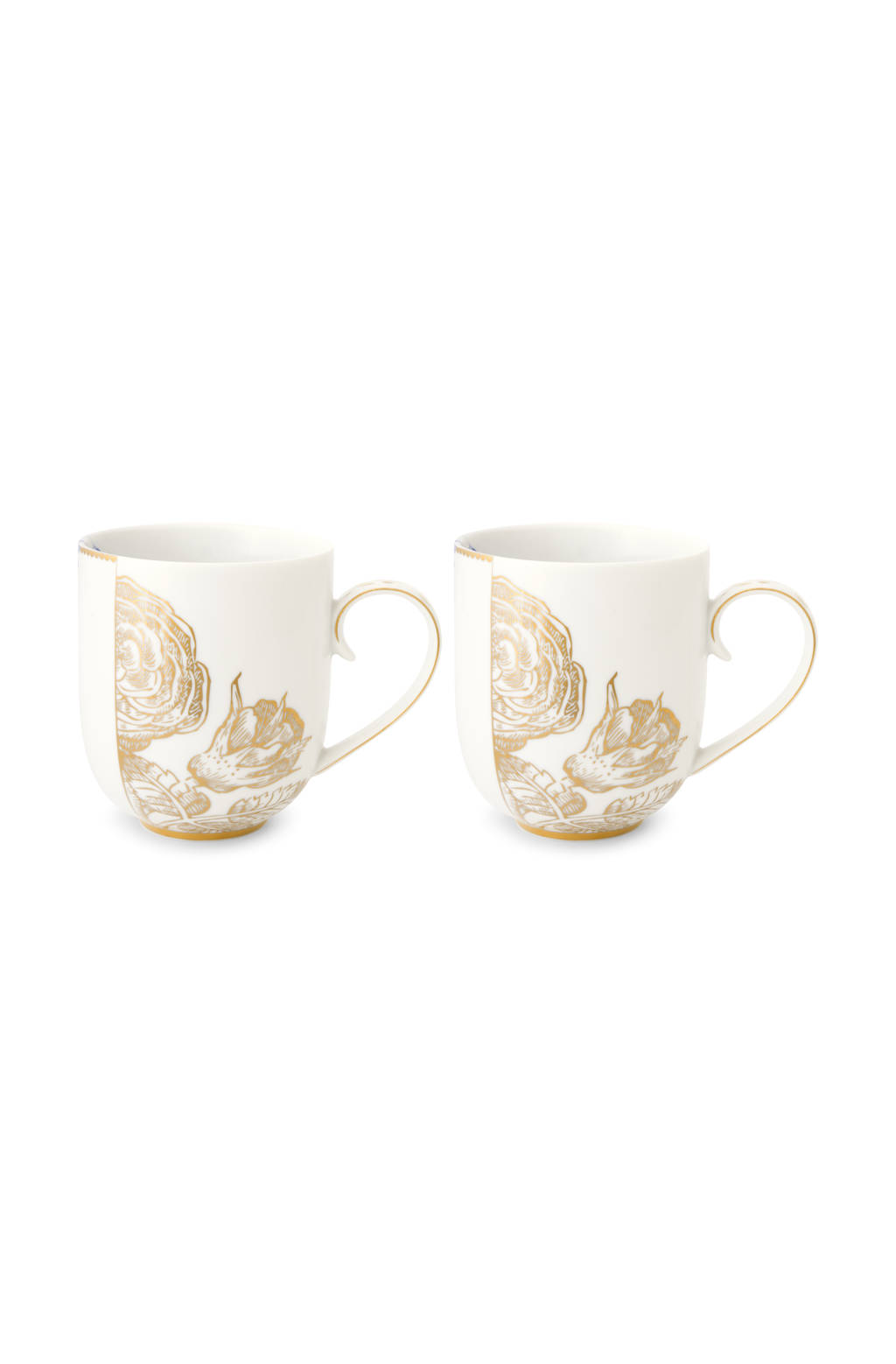 Pip Studio Royal mok (14,6 cm) (set van 2), Wit