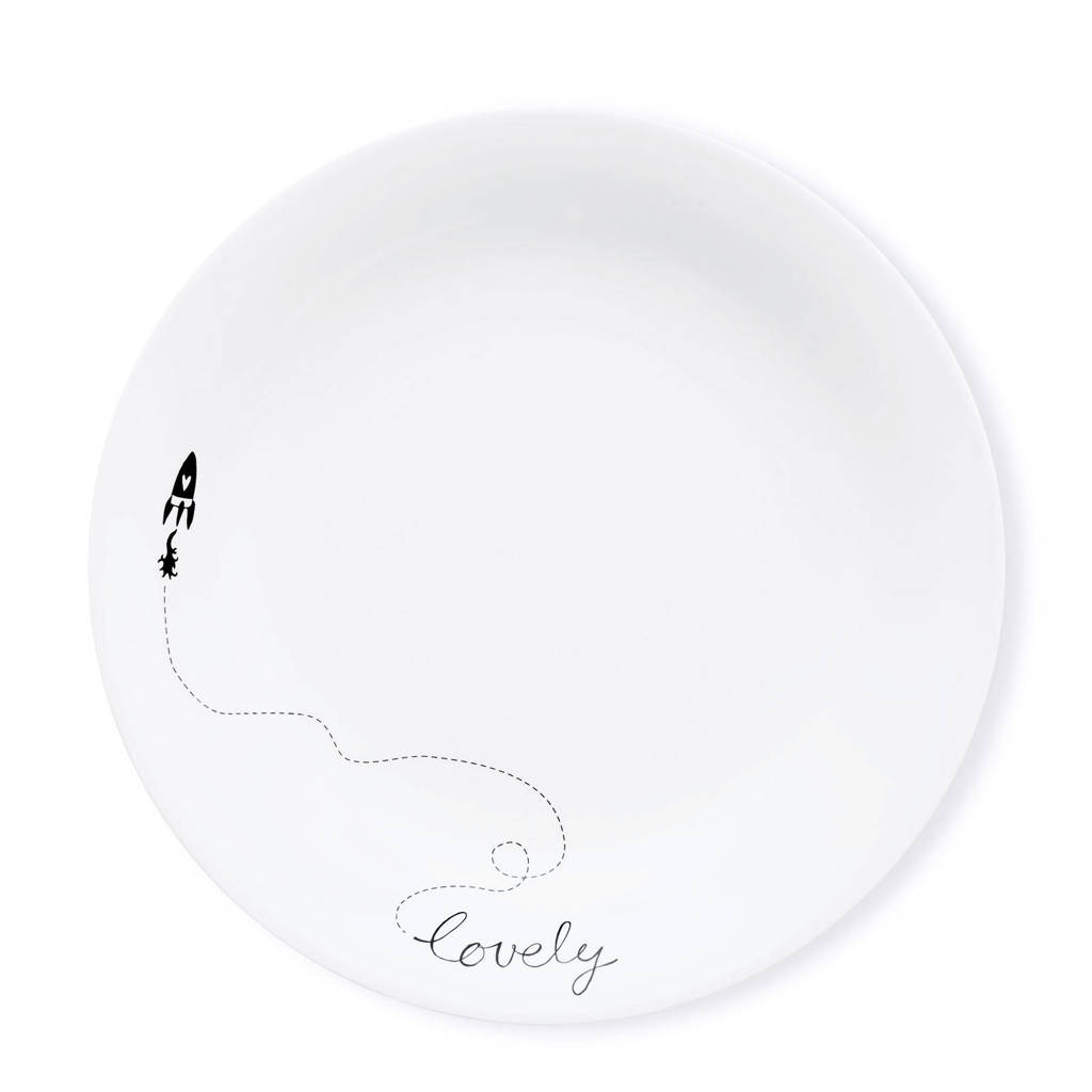 vtwonen Happy pastabord (Ø25,5 cm), Wit