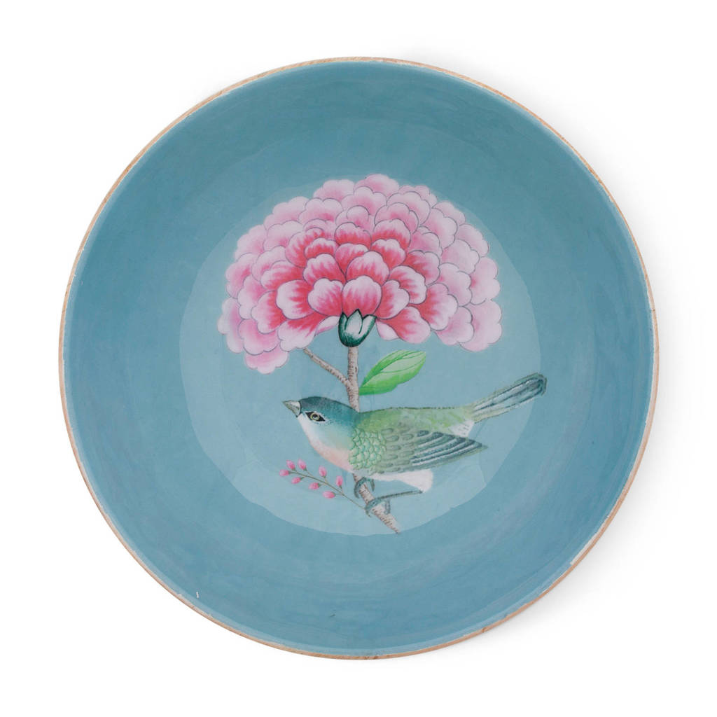 Pip Studio Blushing Birds schaal (Ø32 cm), Blauw