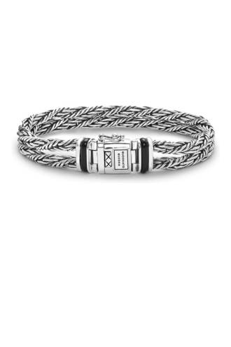 armband Ketut Doulble Stone Onyx zilver