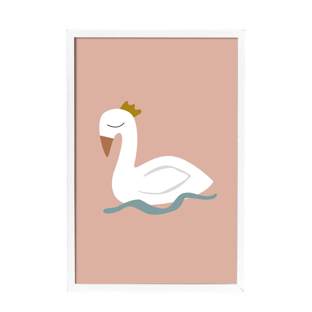 Bloomingville Mini lijst met poster (65x45 cm), Wit