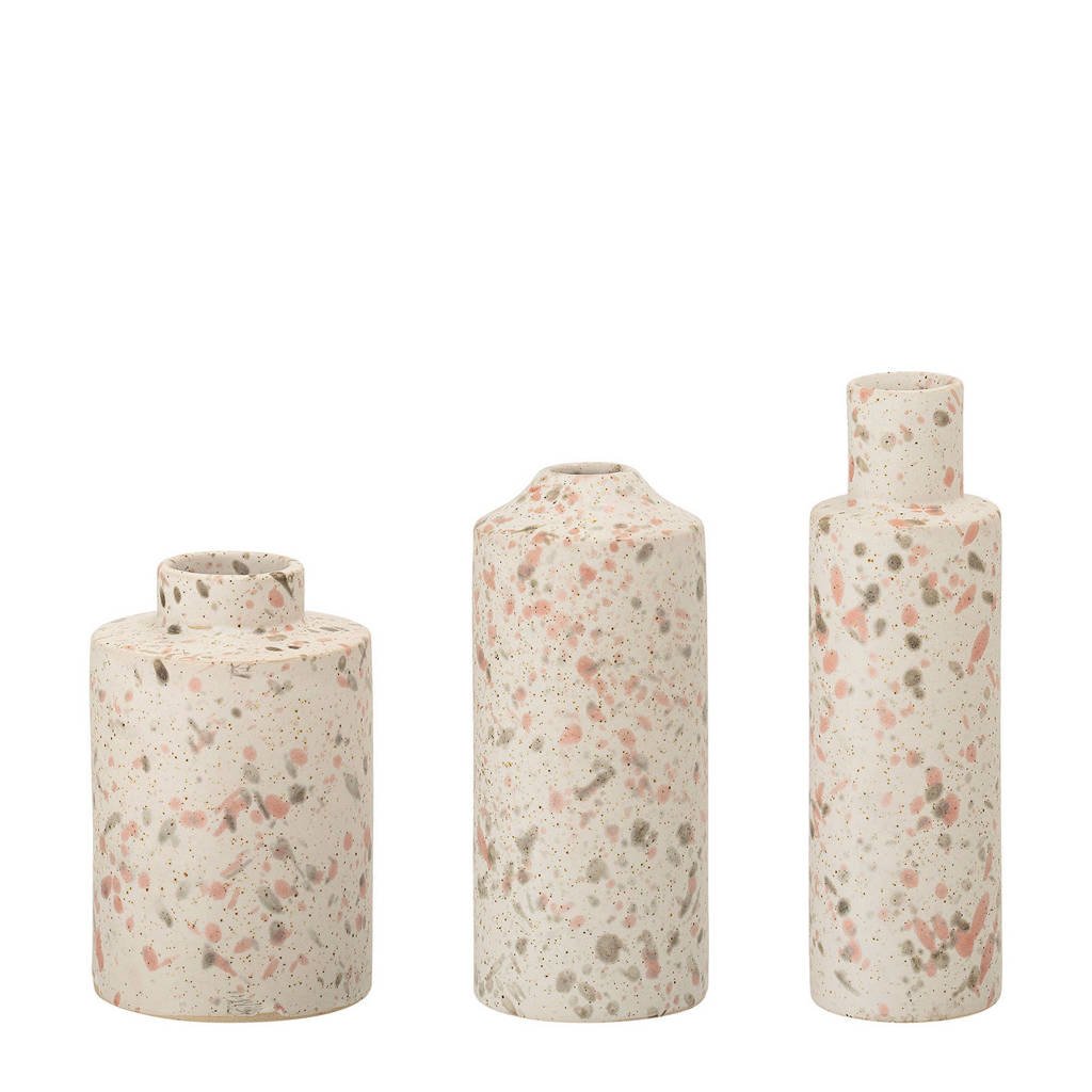 Bloomingville vaas (set van 3), Natuurlijk bruin