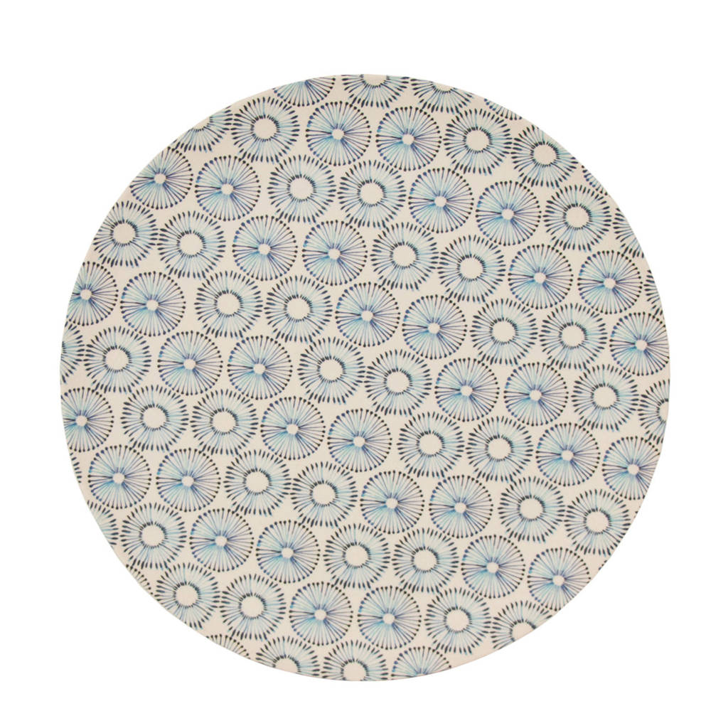 Urban Nature Culture Dandelion dinerbord (Ø25 cm), Blauw/ecru