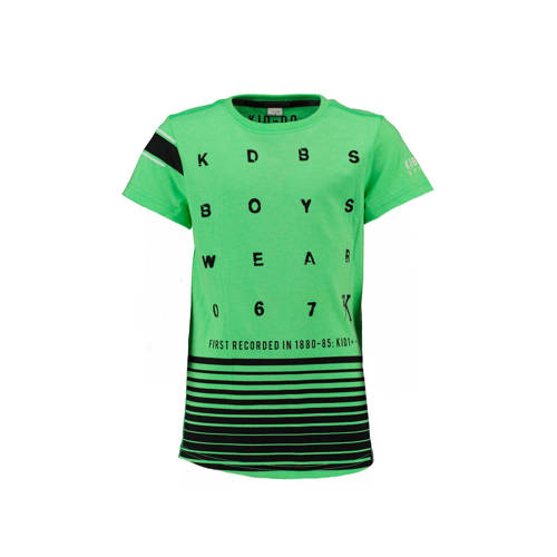 Kiddo T Shirt Met Letters Groen kiddo kopen in de aanbieding