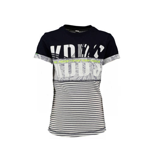 Kiddo T Shirt Met Vlakverdelling Marine kiddo kopen in de aanbieding