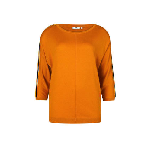 We Fashion Fijn Geweven Top Streep Detail Oker we fashion kopen in de aanbieding