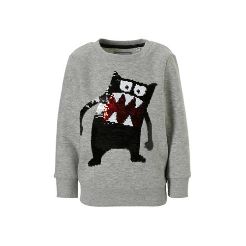 Ca Palomino Sweater Met Omkeerbare Pailletten Grijs ca kopen in de aanbieding