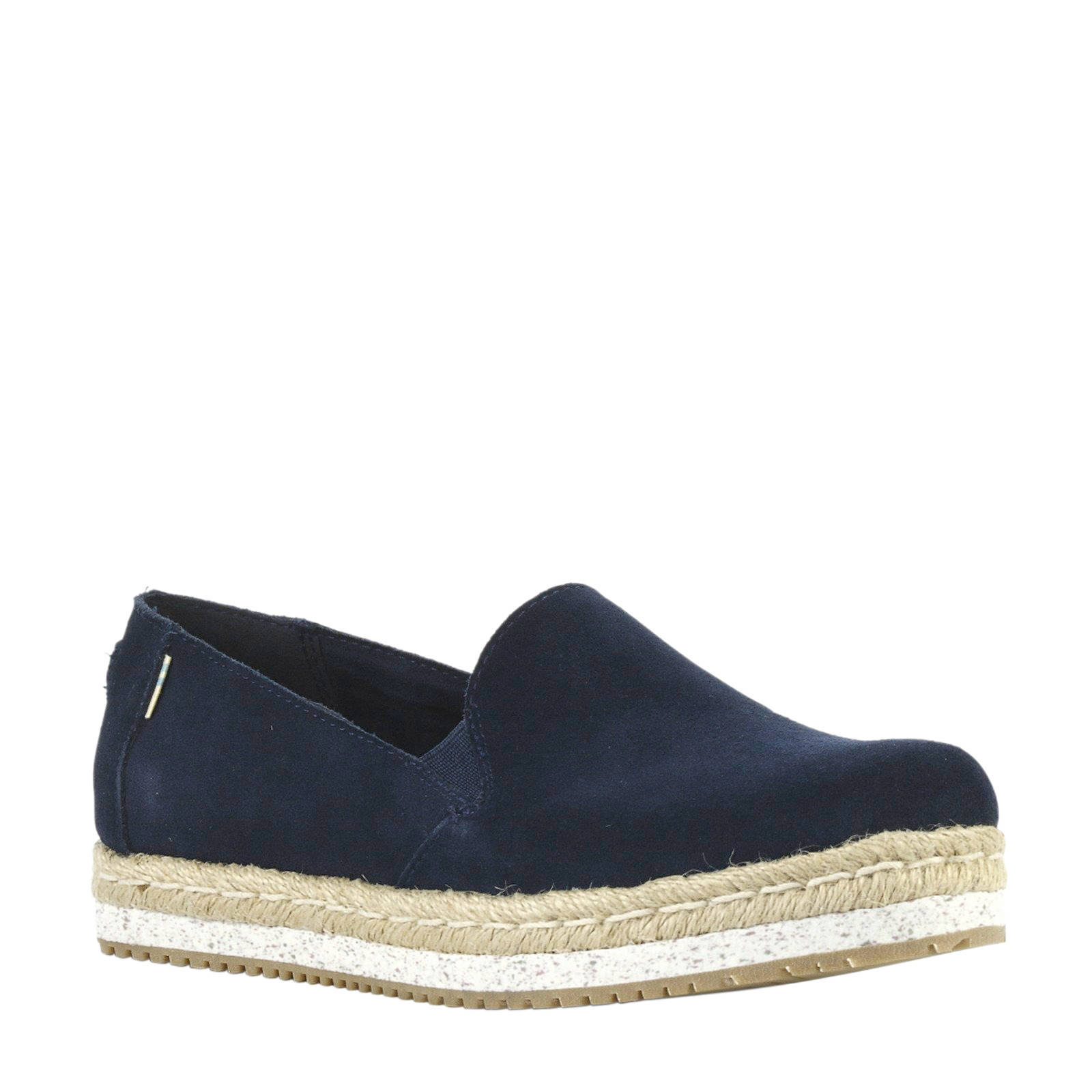 toms suede blauw