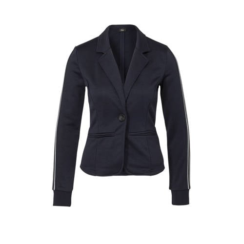 Only Blazer Met Zijstreep Donkerblauw only kopen in de aanbieding Only Blazer Met Zijstreep Donkerblauw only kopen in de aanbieding