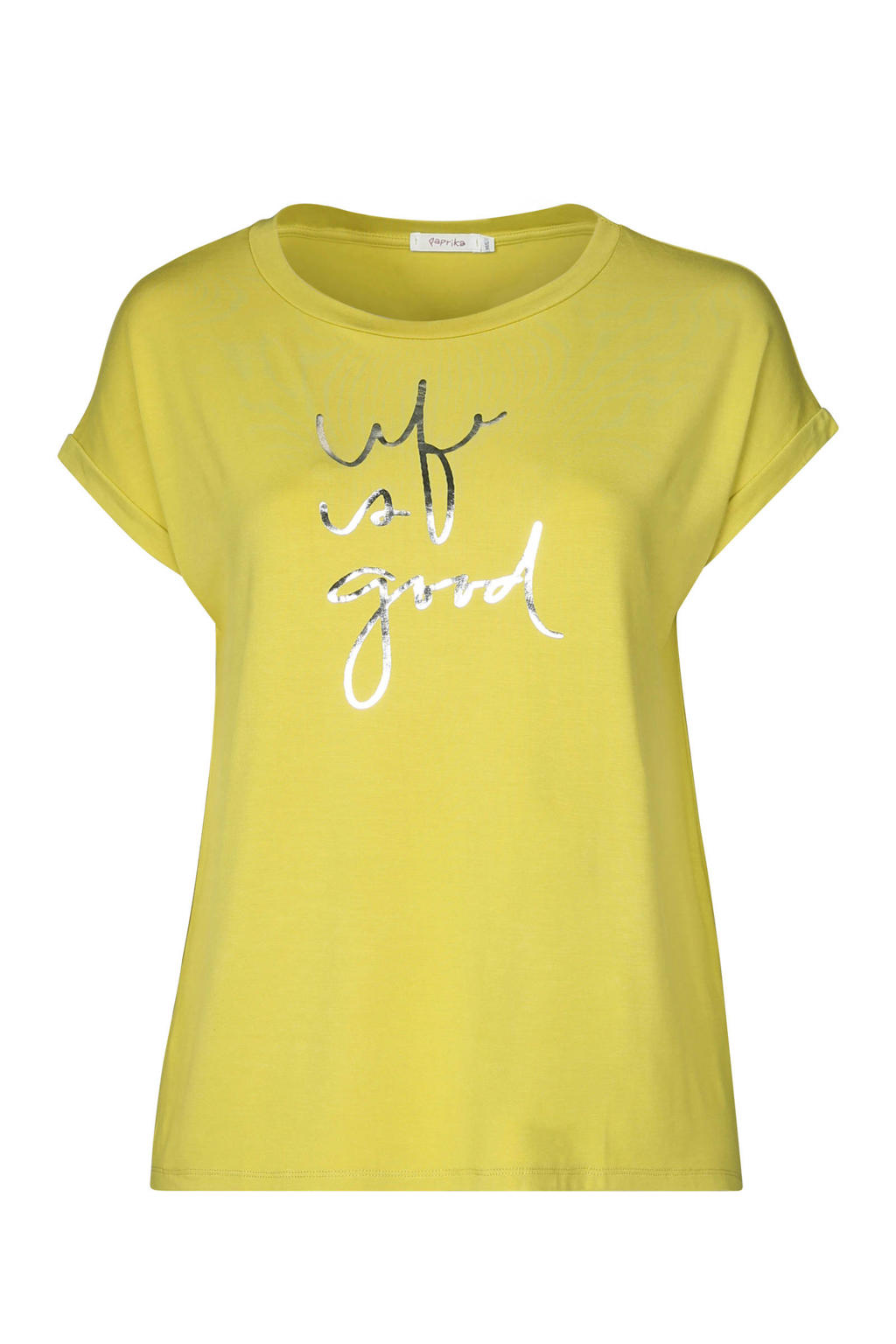 Paprika Tshirt geel wehkamp