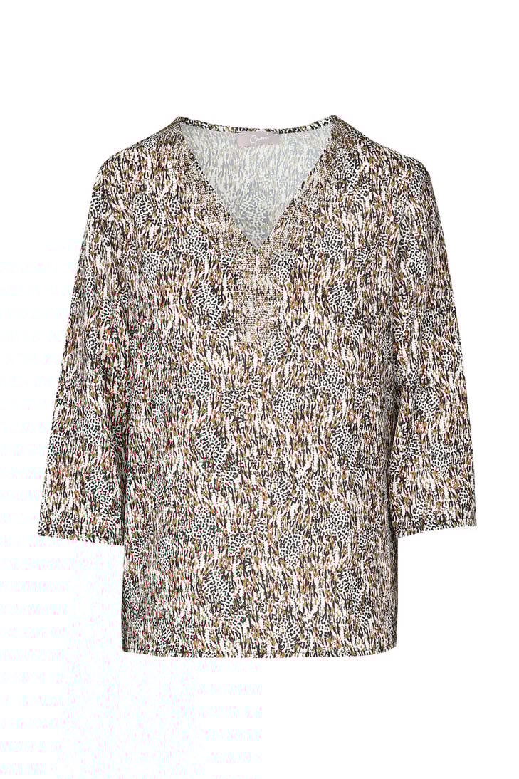 blouse met all print over Cassis qgRPdq