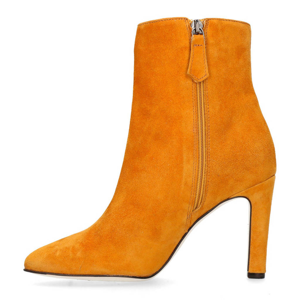 Manfield Enkellaarzen Suède Suède Manfield Manfield Suède Enkellaarzen Okergeel Okergeel AqnFgW