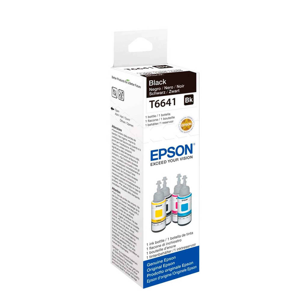 Epson Ecotank T6641 inktcartridge (zwart), Zwart