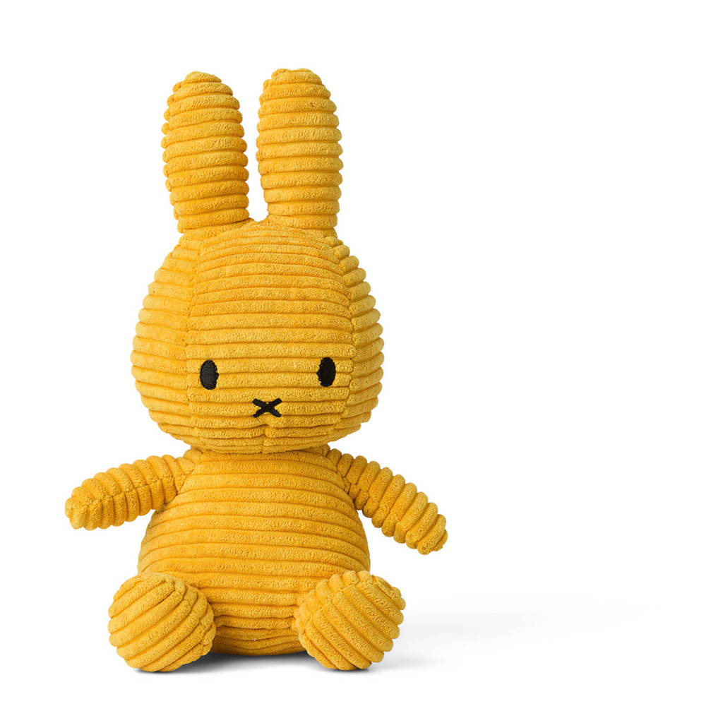 nijntje Miffy Sitting Corduroy Yellow knuffel 24 cm