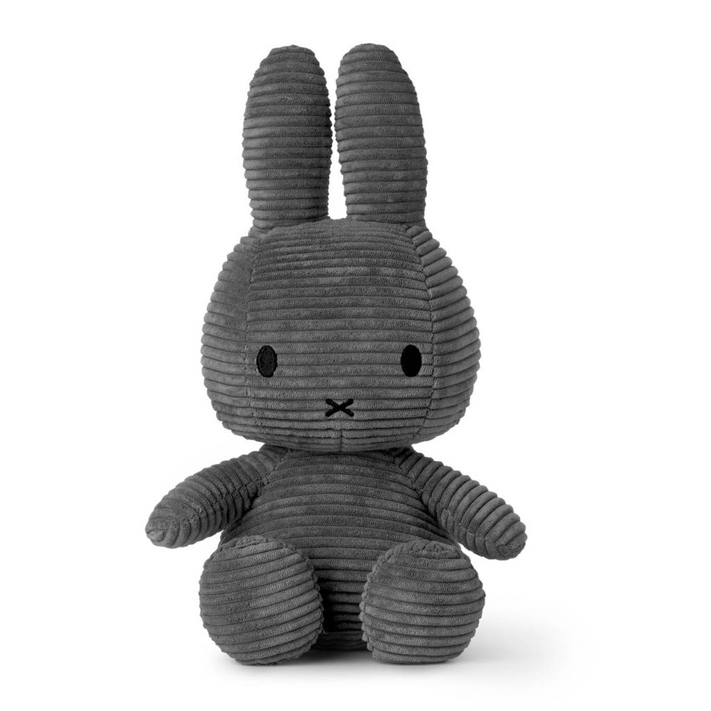 nijntje Corduroy grijs knuffel 33 cm, Grijs