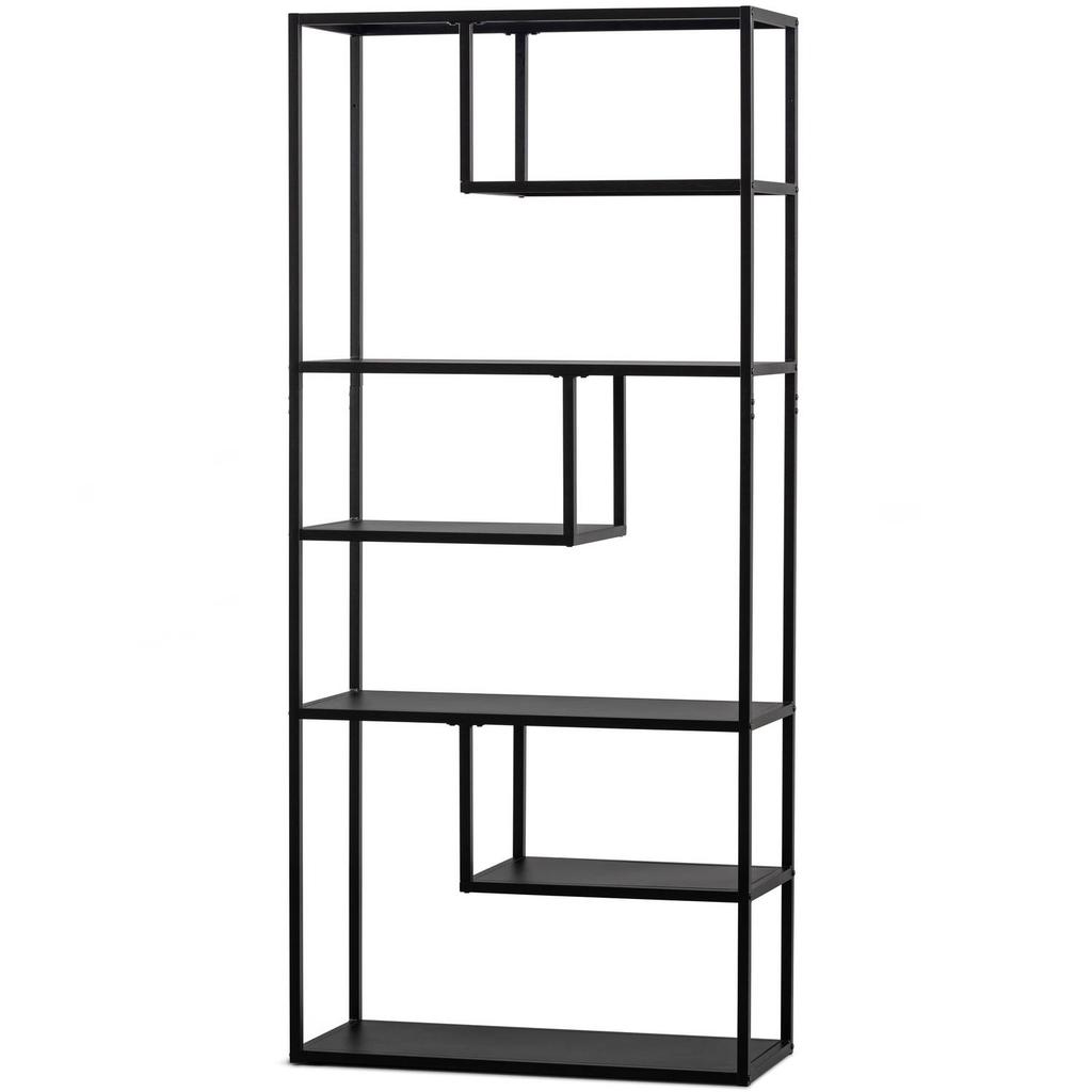 WOOOD WOOOD Teun Vakkenkast - Metaal - Zwart - 188x85x35