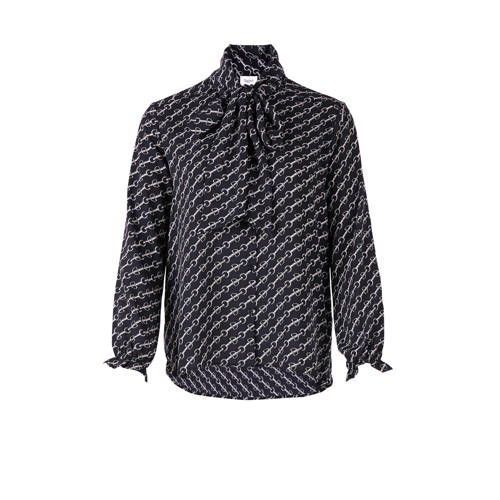 Saint Tropez Blouse Met Strik En All Over Print saint tropez kopen in de aanbieding